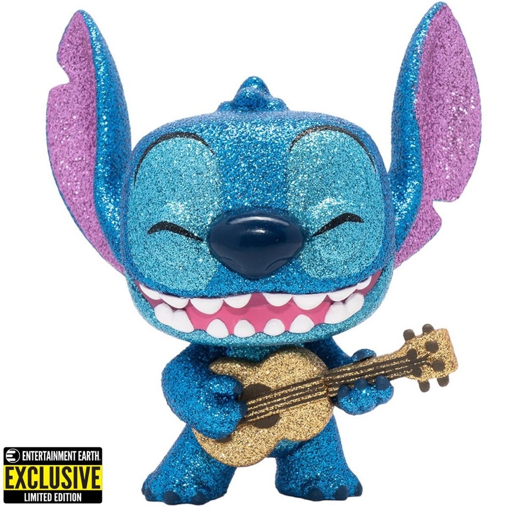 Funko Pop Disney Lilo & Stitch Stitch with Ukulele Diamond EE Exclusive